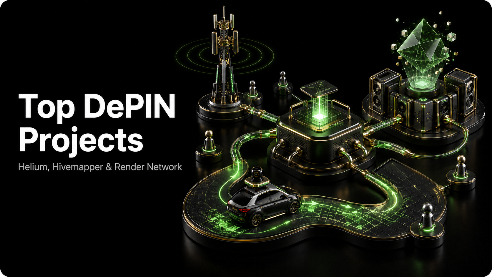 Top DePIN Projects: Helium, Hivemapper, and Render Network