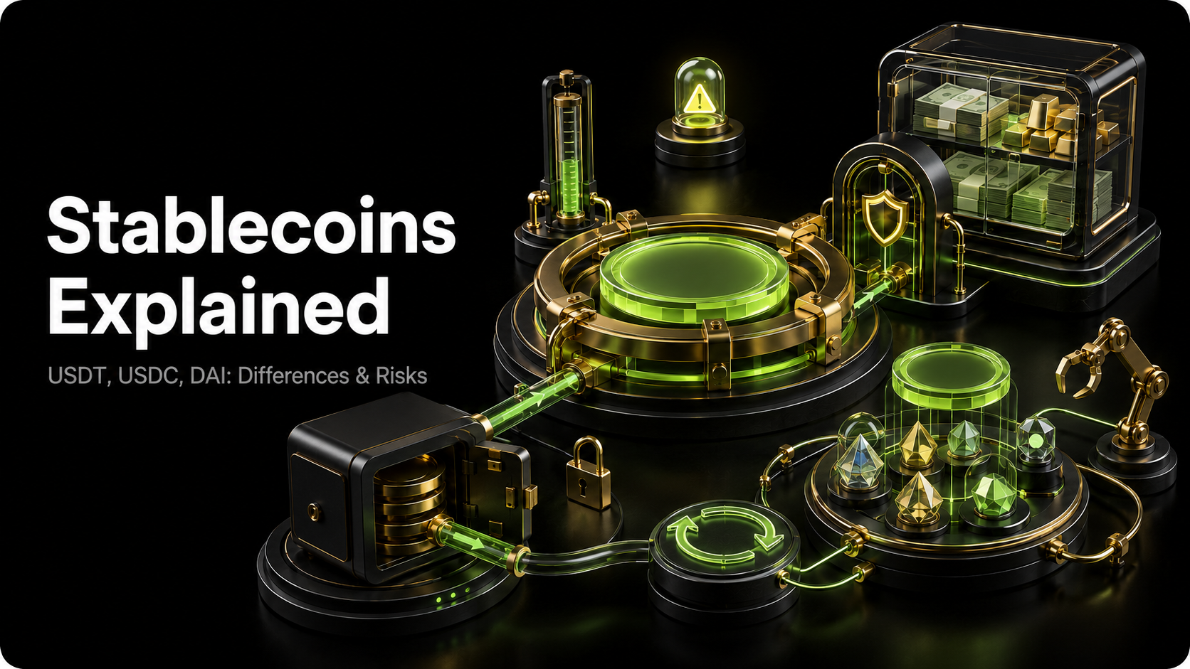 Stablecoins Explained: Differences and Risks of USDT, USDC, and DAI